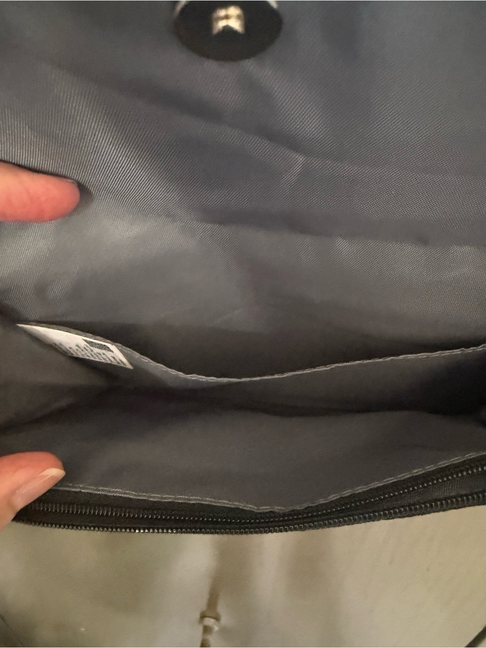 Kacy Black Crossbody Clutch with Rope Strap - Picture 3 of 4
